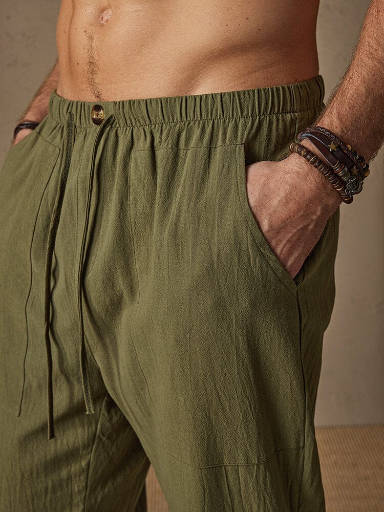 Casual Cotton Linen Style Pants