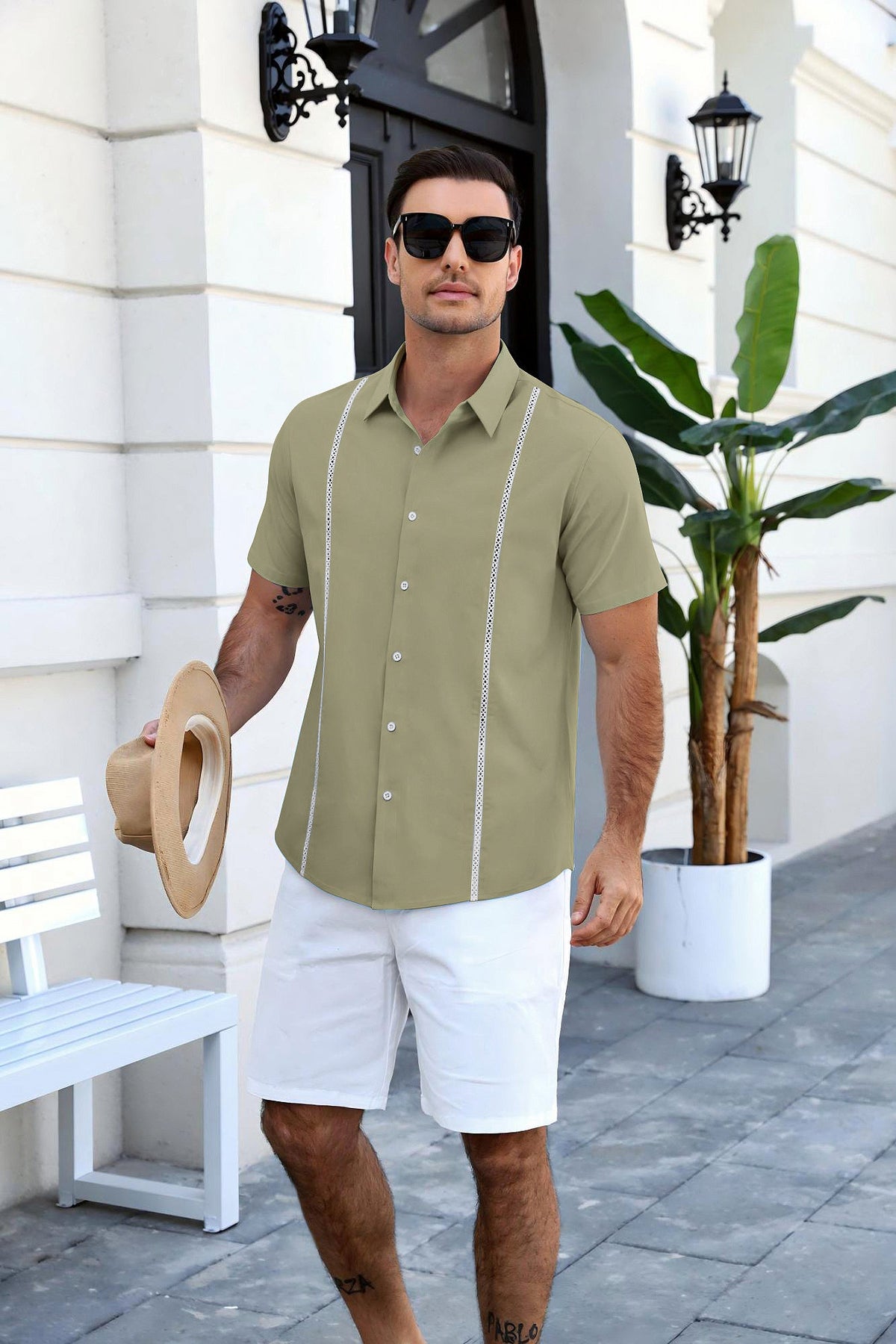 Summer Casual Cuban Guayabera Shirt (US Only)