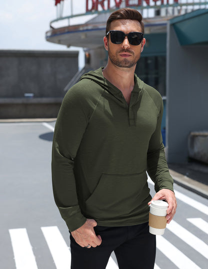Casual Comfort Travel Henley Hoodie (US Only)