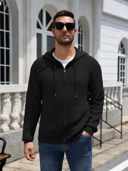 Full Zip Hoodie Knit Sweatshirt Jacket (US Only)