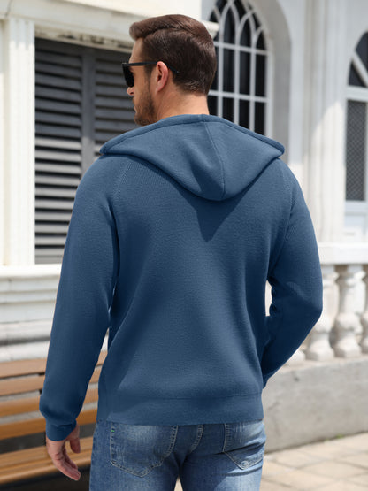 Full Zip Hoodie Knit Sweatshirt Jacket (US Only)