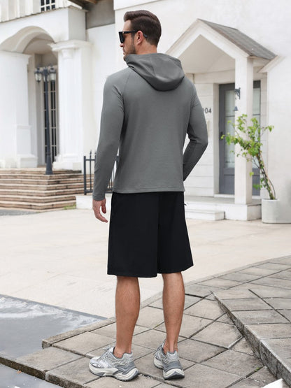 Waffle Knit Stretch Pullover Hoodie (US Only)