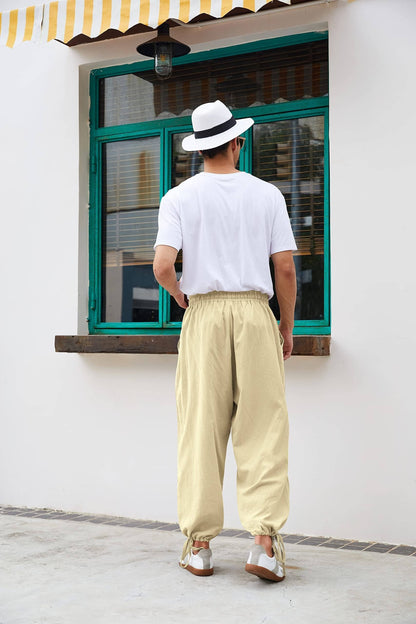 Cotton Linen Style Loose Yoga Pants (US Only)