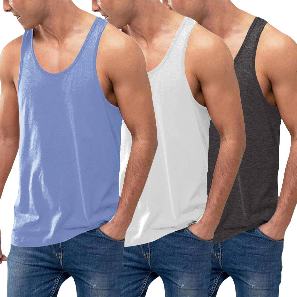 Men's 3 Pack Cotton T-Shirts (US Only)