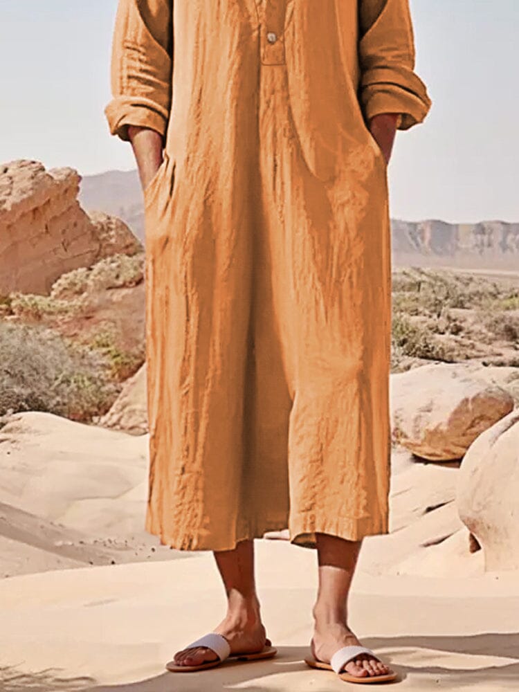 Classic Loose 100% Cotton Robe Shirt