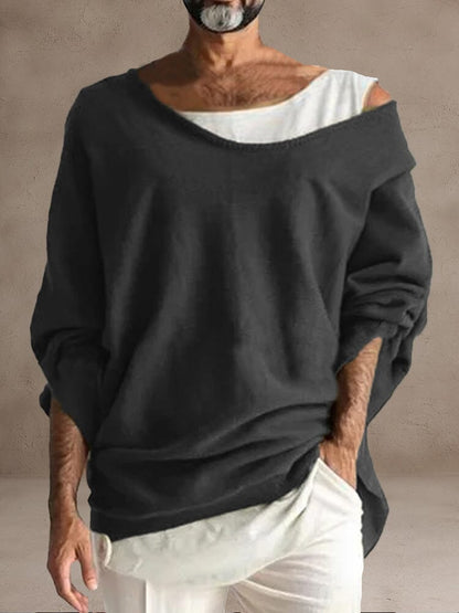 Cozy Fake Two-Piece Top