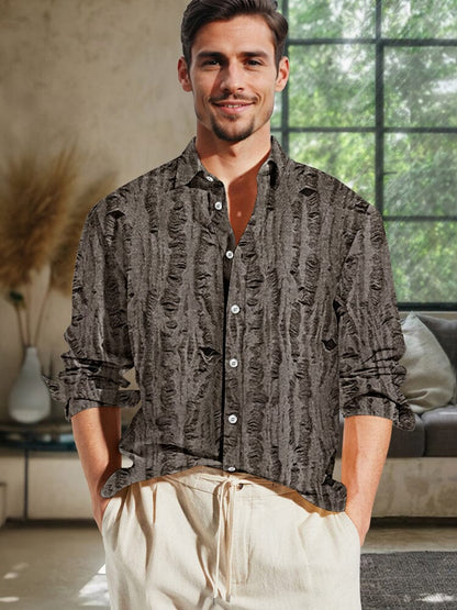 Stylish Luxury Textured Stretch Shirt