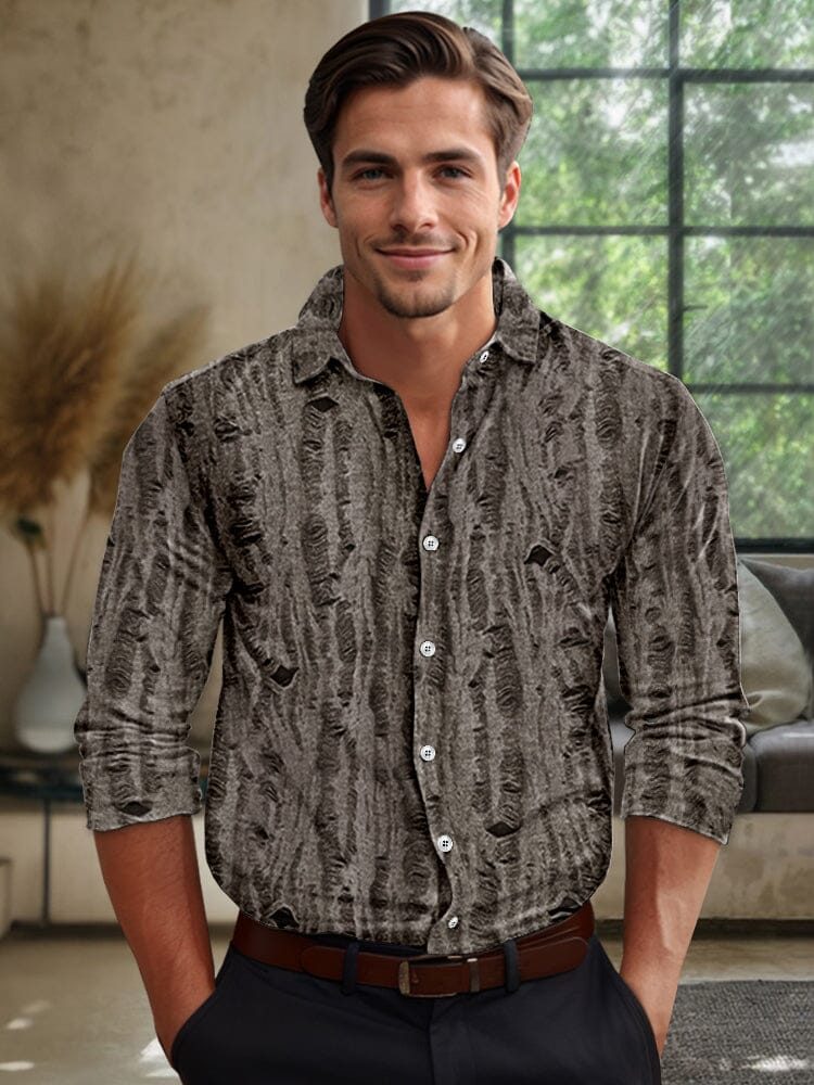 Stylish Luxury Textured Stretch Shirt
