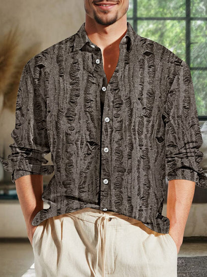Stylish Luxury Textured Stretch Shirt