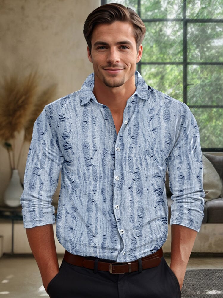 Stylish Luxury Textured Stretch Shirt
