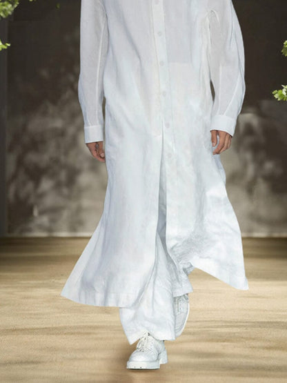 Relaxed Long Shirts 2 Piece Outfits