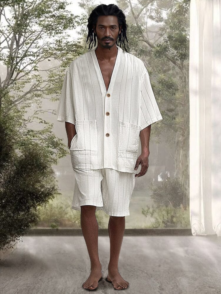 Loose Linen Blend 2-Piece Outfits