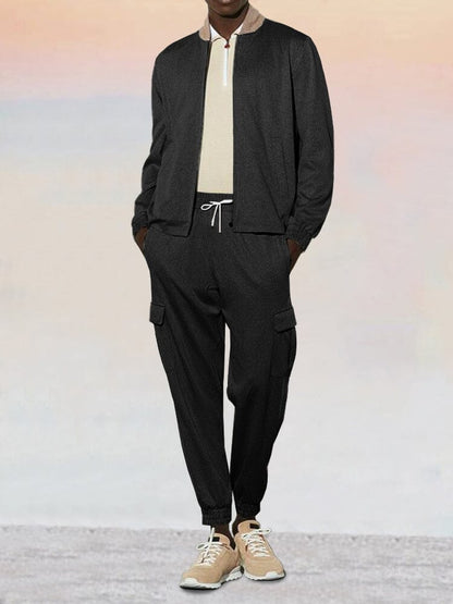 Leisure Waffle 2-Piece Jacket Set