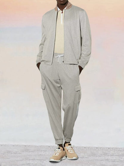 Leisure Waffle 2-Piece Jacket Set