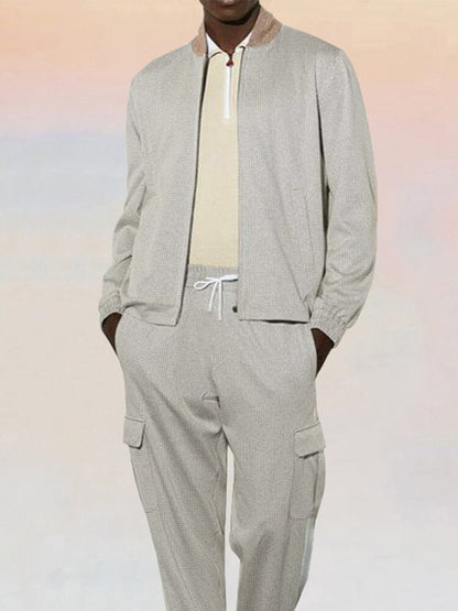 Leisure Waffle 2-Piece Jacket Set