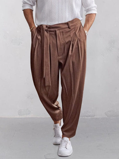 Stylish Harem Pants with Belt