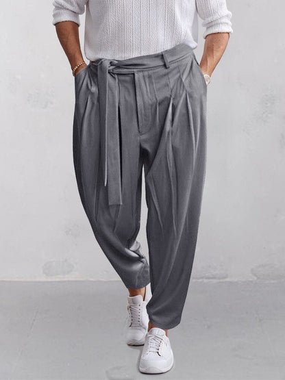 Stylish Harem Pants with Belt