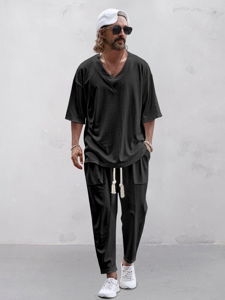 Casual Trendy 2-Piece T-shirt Set (Live Only)
