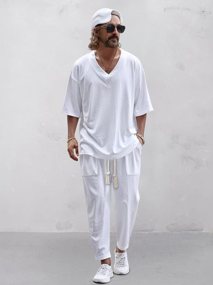 Casual Trendy 2-Piece T-shirt Set (Live Only)