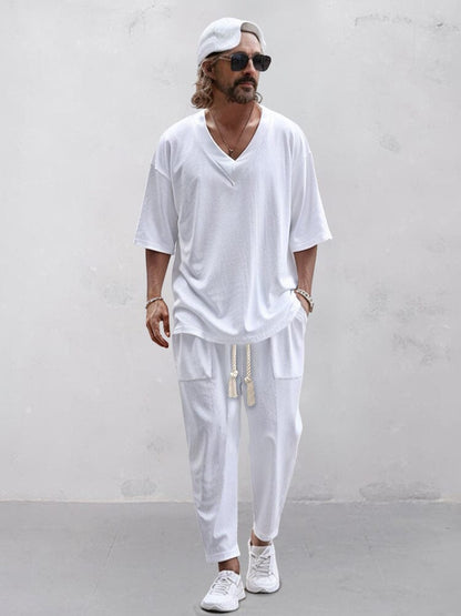 Casual Trendy 2-Piece T-shirt Set (Live Only)