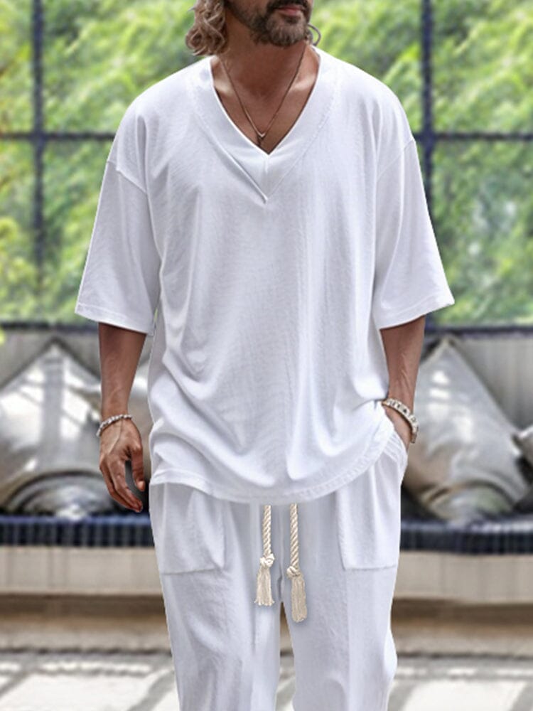Casual Trendy 2-Piece T-shirt Set (Live Only)