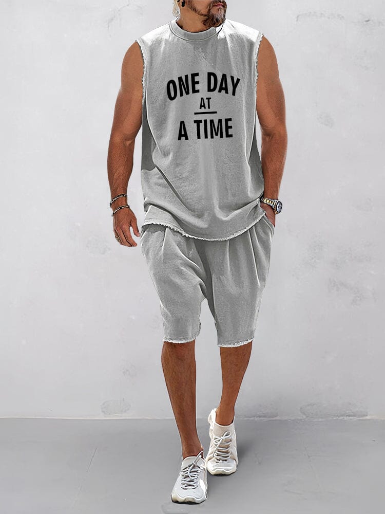 Athleisure 100% Cotton Tank Top Set