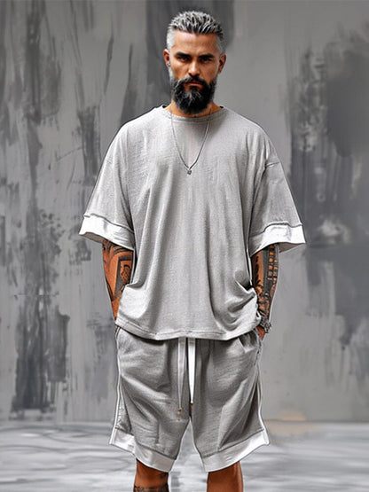 Casual Oversized Fit T-shirt Shorts Set