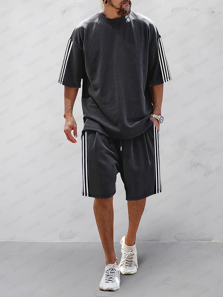 Classic Stripes 100% Cotton Tracksuit Set