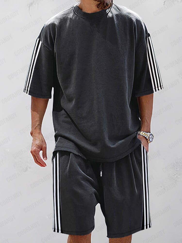 Classic Stripes 100% Cotton Tracksuit Set
