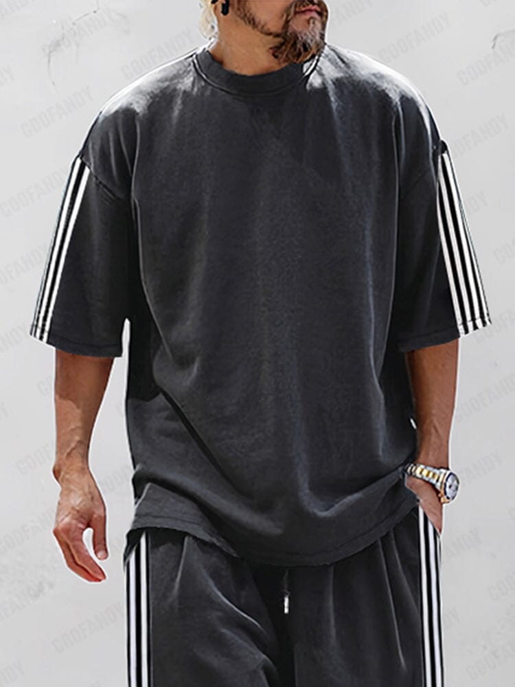 Classic Stripes 100% Cotton Tracksuit Set