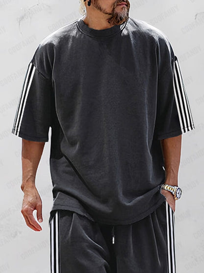 Classic Stripes 100% Cotton Tracksuit Set