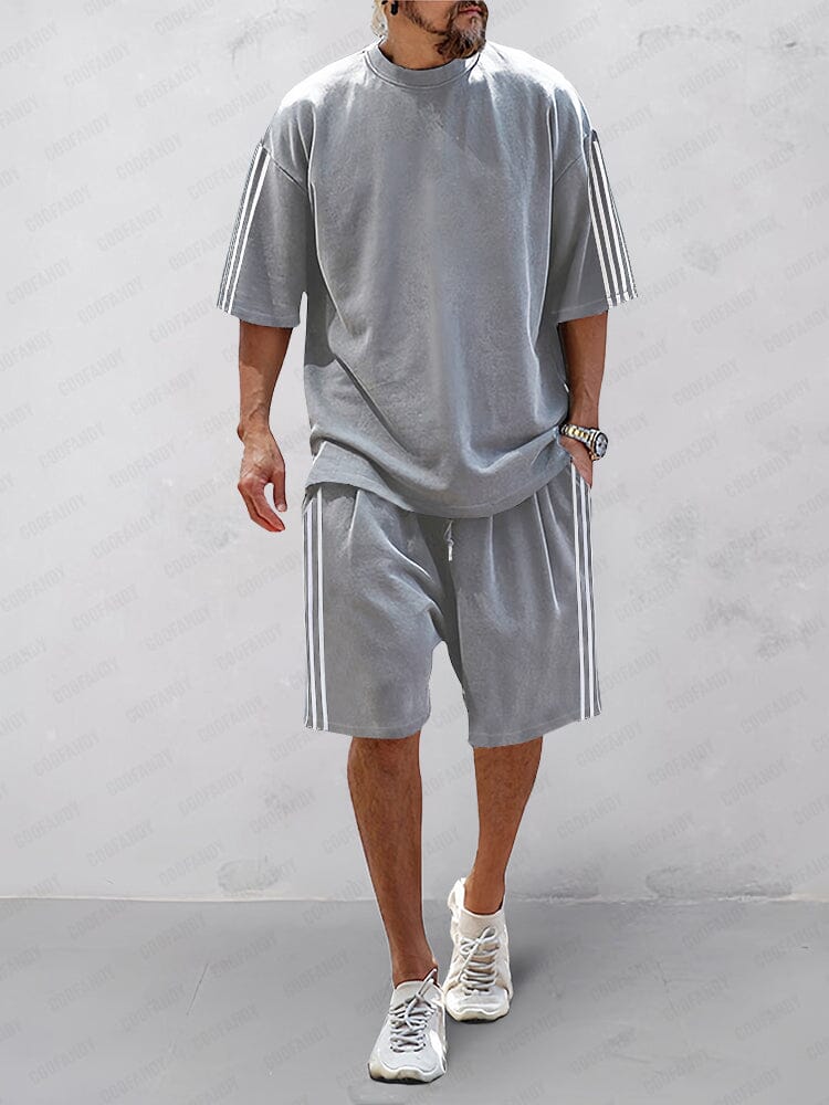 Classic Stripes 100% Cotton Tracksuit Set