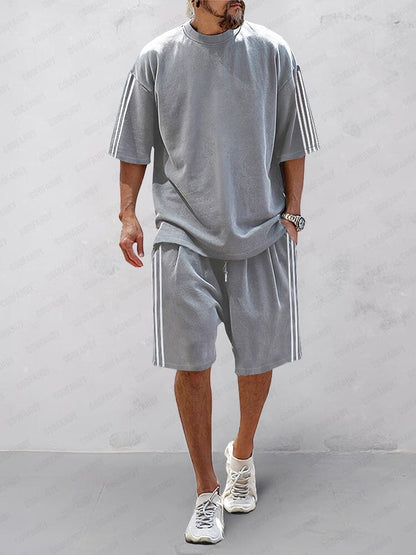 Classic Stripes 100% Cotton Tracksuit Set