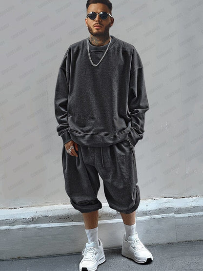 Leisure Loose 100% Cotton Sweatsuit Set