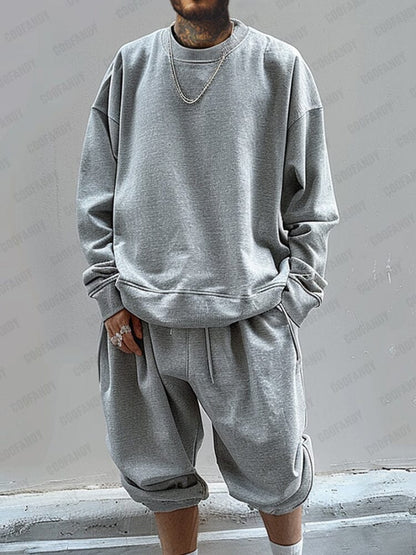 Leisure Loose 100% Cotton Sweatsuit Set