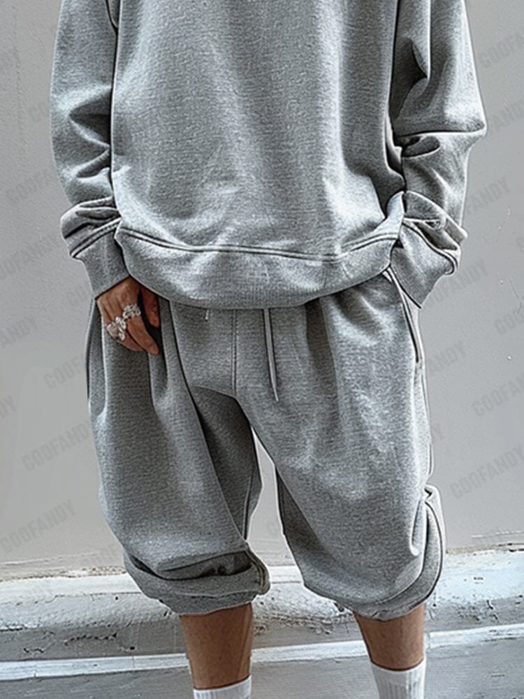 Leisure Loose 100% Cotton Sweatsuit Set