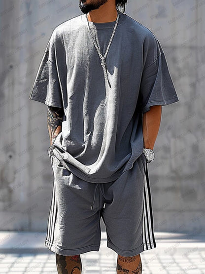 Classic 100% Cotton Matching Tracksuit Set