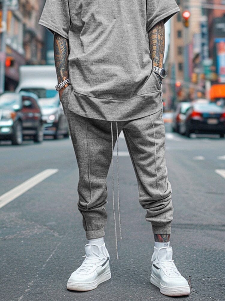 Simple Essential T-shirt Jogger Pants Set