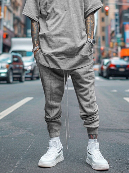 Simple Essential T-shirt Jogger Pants Set
