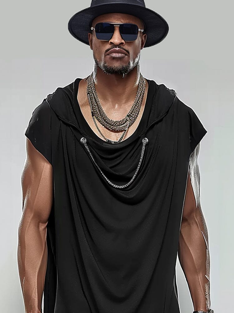 Fashion Asymmetric Hooded Top