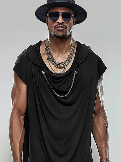 Fashion Asymmetric Hooded Top