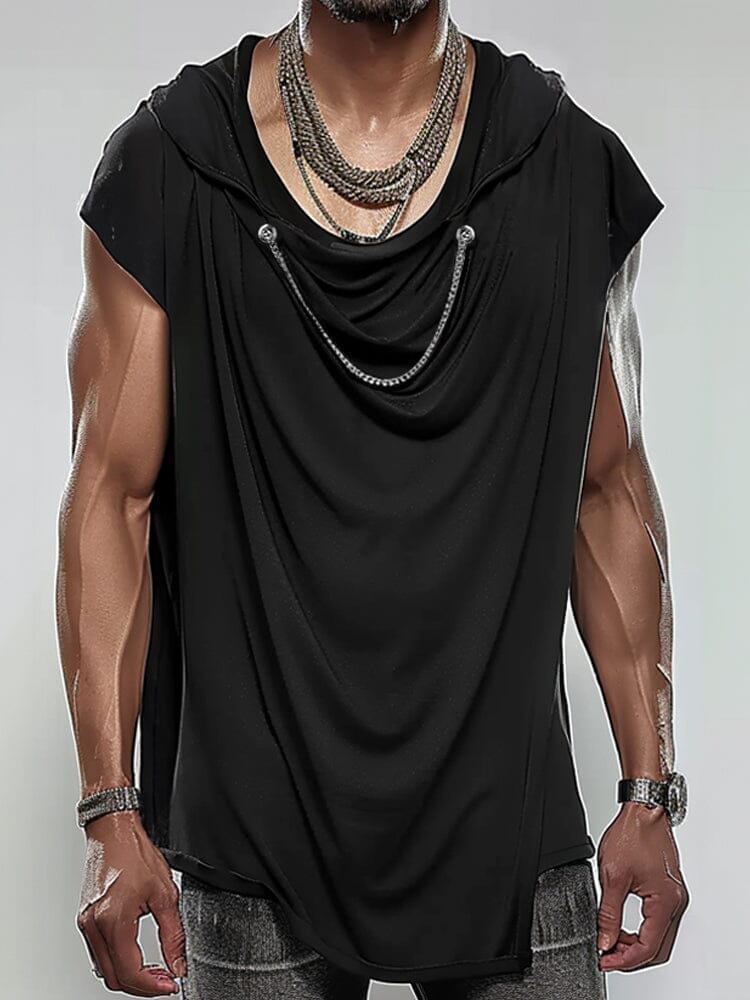 Fashion Asymmetric Hooded Top