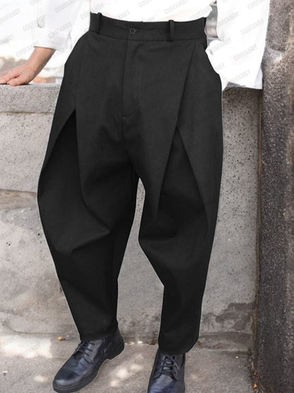 Fashion Cross Pleated Pants