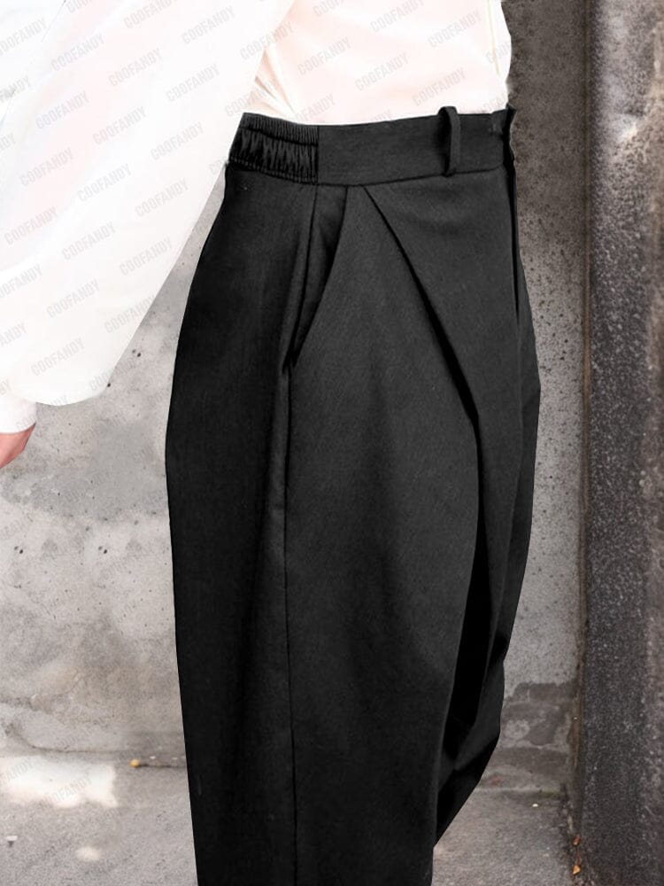 Fashion Cross Pleated Pants