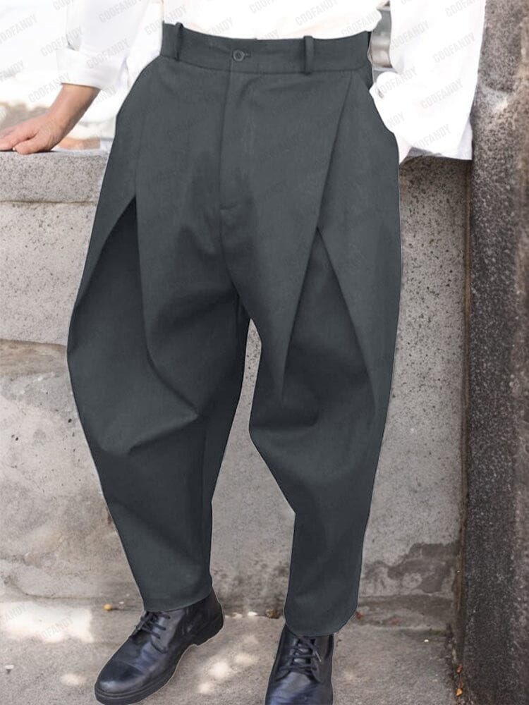 Fashion Cross Pleated Pants