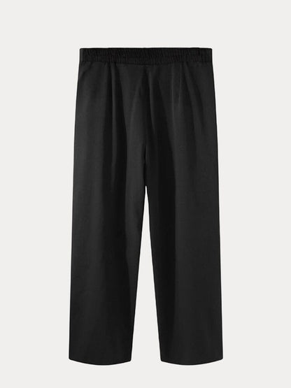 Comfy Pleated Wide Leg Slack Pants