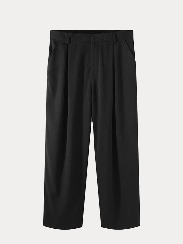 Comfy Pleated Wide Leg Slack Pants