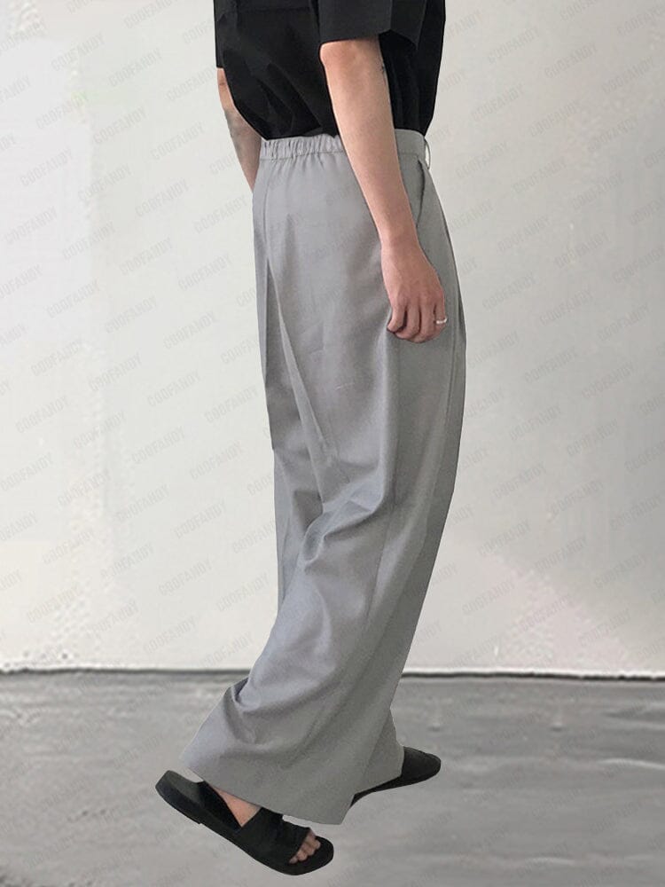 Comfy Pleated Wide Leg Slack Pants