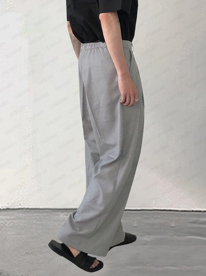 Comfy Pleated Wide Leg Slack Pants