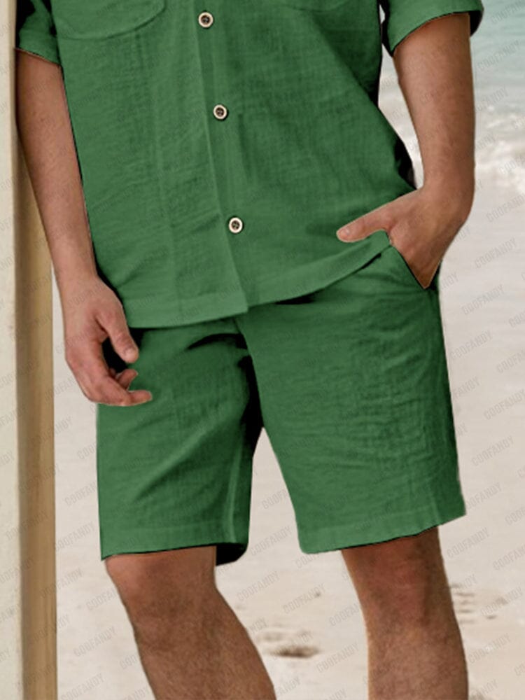Soft 100% Cotton Pocket Shirt Set